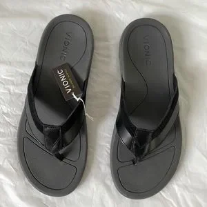 Vionic | Shoes | Vionic Dennis Leather Sandal Flip Flop  display picture 1